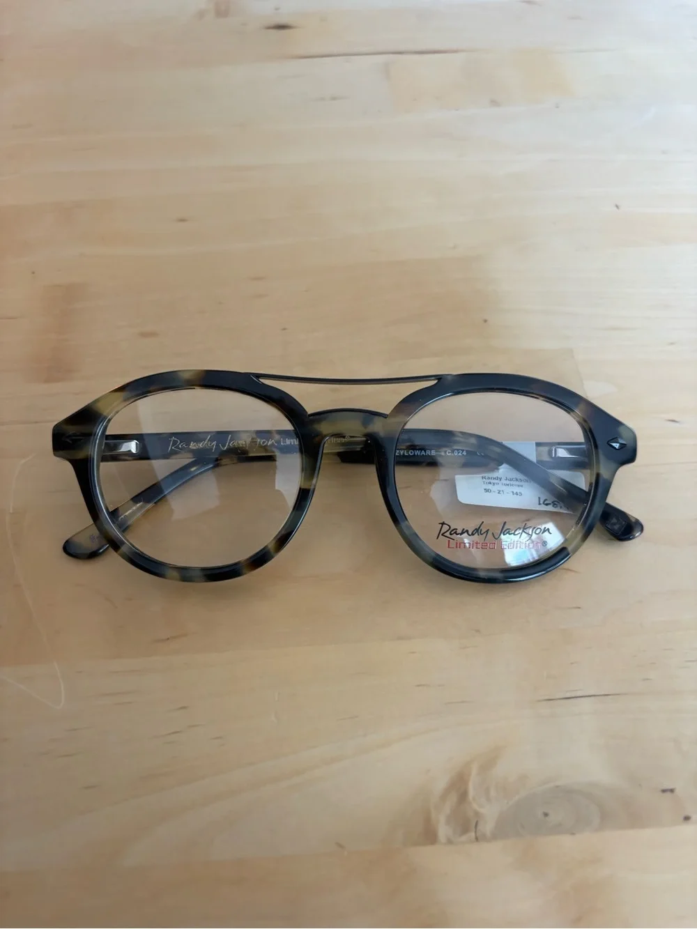 Randy Jackson Limited Edition X131 Tokyo Tortoise Round Double Bridge Eyeglasses